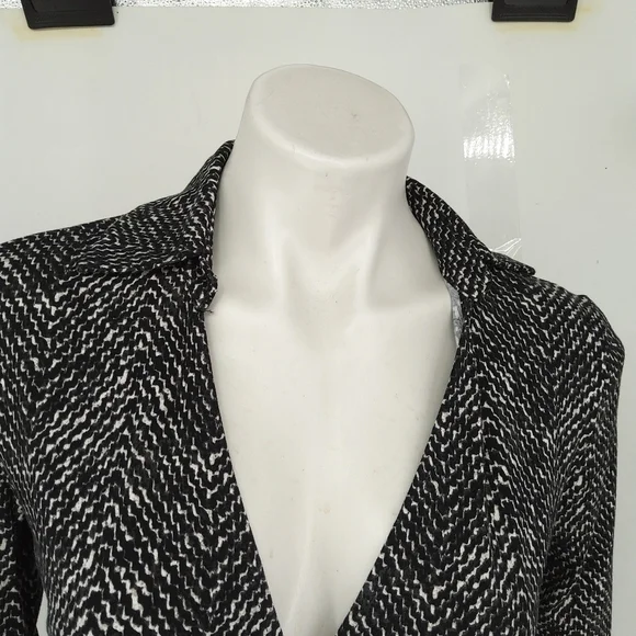 ANN TAYLOR sz 4 side tie faux wrap midi dress - Picture 2 of 9